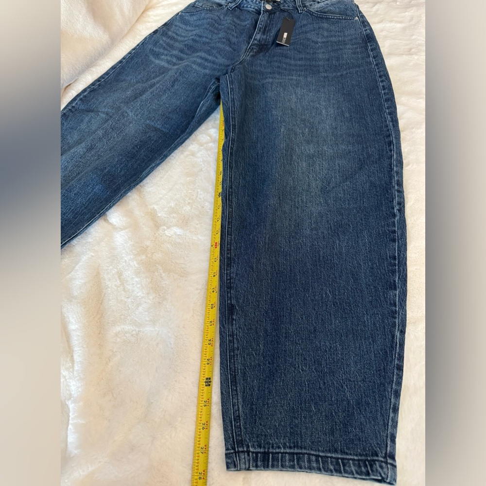 Fashion Nova ‘For the Record Stretch Taper Leg Jeans’, Blue- size 15 - Picture 14 of 16